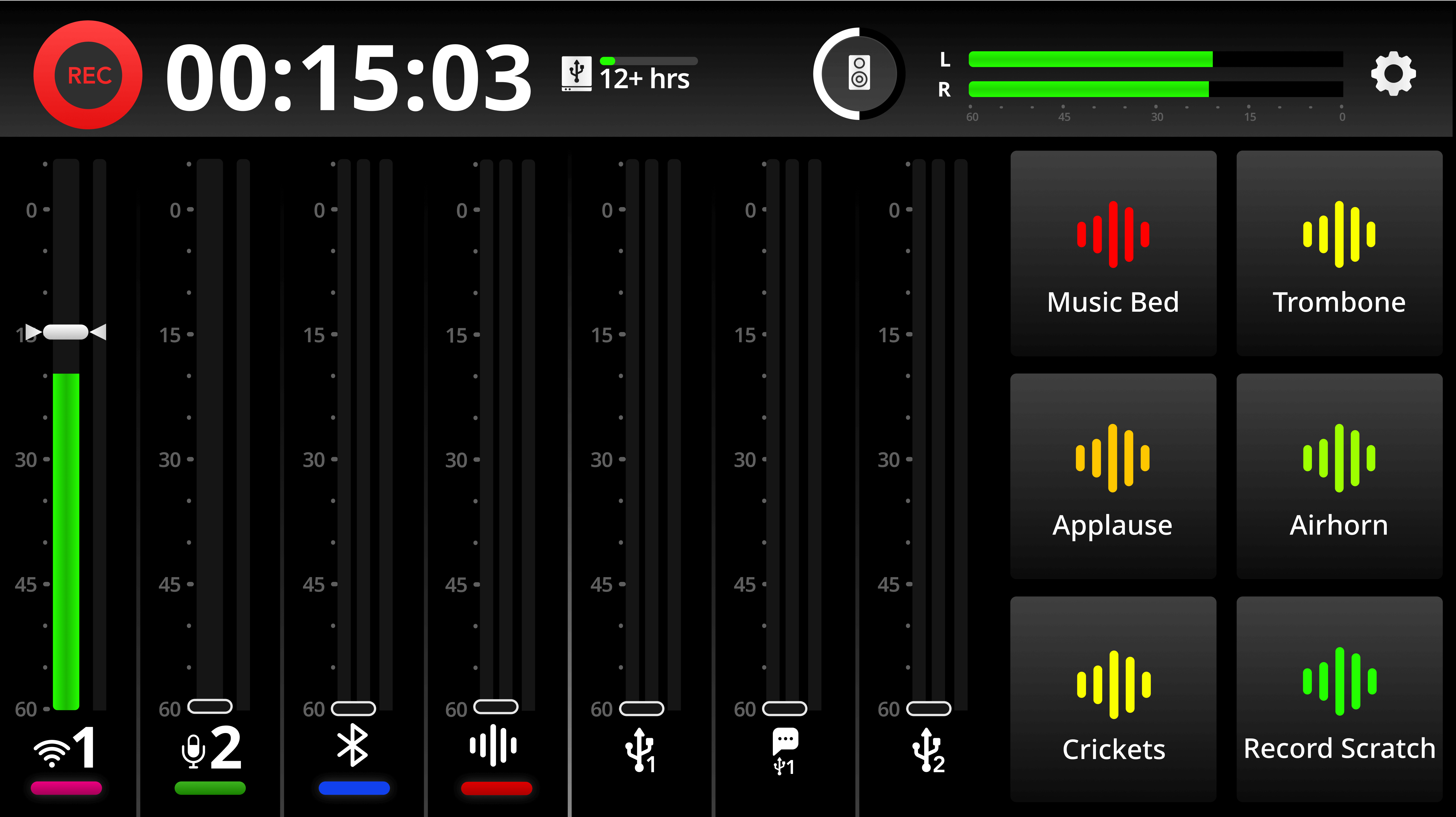 RØDECaster Duo recording started